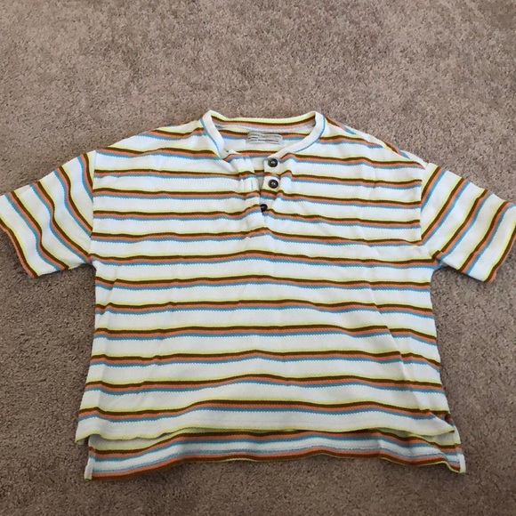 Urban Outfitters Toni Stripped Henley Tee size XS - Picture 1 of 3